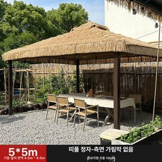 워리픽 방가로 야외 테라스 쉼터 바베큐장 정원, 고급형 5x5 8cm 기둥 포함 A