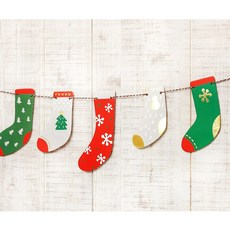 附發票現貨 【聖誕節 襪子 拉旗 】 裝飾掛旗 耶誕 彩旗 派對旗 旗幟吊旗 聖誕拉旗 佈置 吊飾 掛飾 聖誕 耶誕節, 1個