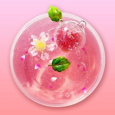[교보문고] 팔레트슬라임 벚꽃수지글리 100ml 슬라임 액체괴물 안전한 수제, 상세 설명 참조, 상세 설명 참조