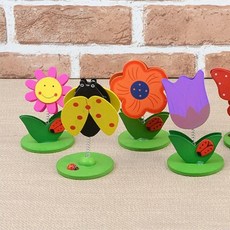 책상 명함 메모지 꽂이 랜덤 디자인 인테리어 집게 홀더