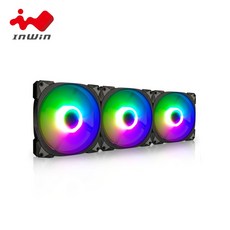 InWin 迎廣 AN140 黑色 ARGB 風扇 3顆裝, 1個