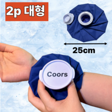 쿠어스 찜질팩 아이스팩 얼음주머니 대형 1+1, 2개