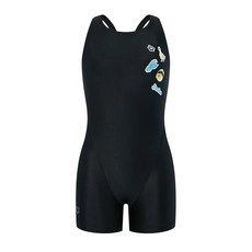 [브랜드정품]아레나 스티커 아동 3부 반신 크로스백 (A5BG1GL01) BLK 강습수영복 휴가수영복