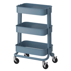 이케아 RASKOG 카트 트롤리 3단, 블루, 1개