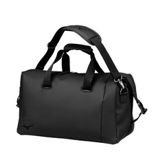 MIZUNO GOLF 雙層衣物袋，可放球鞋，黑色/卡其, 黑色, 1個