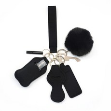 자기 방어 keychain set llavero defensa private key ring for girl chain alarm 후추 스프레이 여성 self defence saf, 협력사, 검은 색