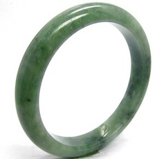 小樂 翡翠手鐲 玉鐲 飄花種 飄藍花 天然A貨 (手圍18.6號 內徑58.5mm V520)