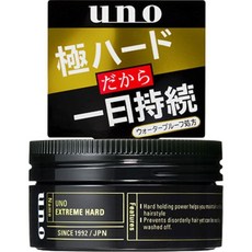 우노 헤어왁스 익스트림 하드 80g 맨즈 강력세팅 자연스러운 헤어스타일링, 1개