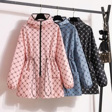 [당일 출고] (한정 할인)**재고 없을시 쿠팡내 동일 상품명 검색** 방수 외투 여성복 봄가을 대형 여성 외출용 후드 긴팔 외투 코트