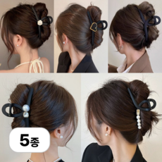 로멀리 13cm 진주 헤어 집게핀