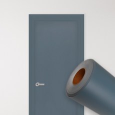 퀸하우징 방문 현관문 단색 인테리어필름 문 시트지, 16. 딥 블루 그레이 DSQ316