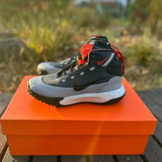 나이키 테라스카우트 겨울 주니어 여성 찍찍이 트레킹 벨크로 운동화 방한화 부츠 썬더블루 헴프 페일 아이보리