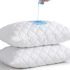 유니브라 RV 숏 퀸 방수 매트리스 패드 프로텍터 6인치-19인치 딥 포켓 핏 퀼트 커버, Queen Pillow Protector, 8 Soft Microfiber