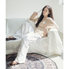 매장정품 리 LEE 우먼 스트라이프 이지 팬츠 화이트 LE2501PT62WH 656635