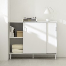 [10만원 즉시할인+방문설치] 플레이너스 슬라이딩 수납장 1200 LPM 화이트 스르륵 2단 3단 이동식 다보 선반 높은수납장, 1200 LPM 화이트(FD01015)