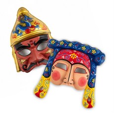 콩군하우스 민속탈 시리즈 DIY 만들기 각시탈 10개 어린이집, 봉산탈