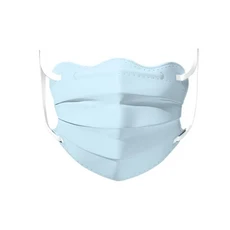 10개 일회용 얼굴 마스크 통기성 3레이어 모란디 컬러 보호용 커버 V-페이스 방진, 01 B