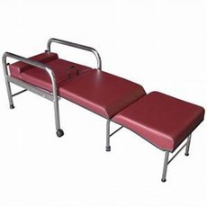 不銹鋼坐臥兩用椅/陪伴床 適合看護及陪客 可折疊