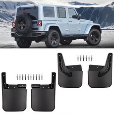Wocch Mud Flaps 스플래시 가드 펜더 플레어 전면 및 후면 머드플랩 머드 가드 지프 랭글러 JL 2018 2019 2020 2021 2022 2023 사하라 스포츠