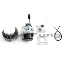 호환 ATV 성능 에어 필터 케이블 전선가리개 어셈블리 포켓 자전거 부품 2 스트로크 49cc 50cc 60cc 66cc 80cc 19mm 카브레타 58mm, 러시아_은, 2) Silver