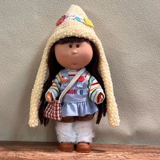 인기 감자인형 24cm 새해 선물 상자 소녀들 DIY 드레스업 장식품, 기본 의상 (인형 + 옷), 3. 노란색 모자