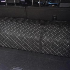 제네시스 G90 호환 세차용품박스 SUV트렁크정리 가죽, AP13-M블랙