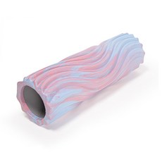 피트니스 요가 더블웨이브 마사지 EVA 폼롤러, 1개, 물결무늬 블루