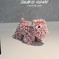 핸드타올 인형 조랑말 강아지 욕실 타월 파란 손수건, 200x300x80mm, 1개, 한국 인형 손수건 인형손수건