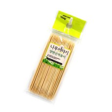HD 산적꽂이 미니 양면 나무 꼬치 막대 스틱 과일 10cm 50개입, 1개