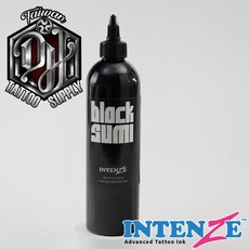 INTENZE 日式黑 BLACK SUMI 黑色紋身油墨 全新包裝 設計師喜愛, 1個, 黑色