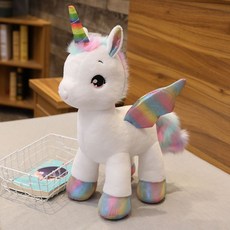 유니콘인형 인형 애착 선물 조랑말 생일, A. 화이트
