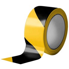 反光警示膠帶 黑黃警示標線膠帶 防水耐磨 施工貼地膠帶, 1個, 警示膠帶【寬4.8cm*長16m】