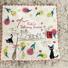 魔女宅急便 龍貓 史努比 角落生物 嚕嚕米 刺繡隨身手帕, 1個