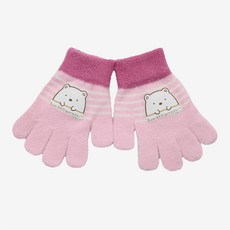 體溫魔術師丨正版角落生物兒童保暖條紋羽毛手套 柔軟蓬鬆禦寒 冬季出門必備