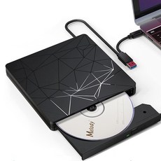 CD리핑 굽기 CD롬 외장형ODD 씨디 리더기 DVD플레이어 씨디롬, 외장 CD DVD 드라이브, 1개