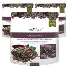오가닉트래디션스 카카오 닙스, 227g, 3개