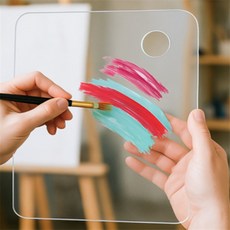 킵상회 투명 아크릴 팔레트 직사각 초등학생준비물