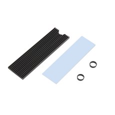 【TEKQ】M.2 2280 固態硬碟散熱器 PCIe NVMe SSD 散熱片 高效散熱 適用於 M.2 2280, 1個, 藍色, COOLER-N90-B