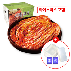 시원김치 배추 김치+아이스박스 포장, 10kg, 1박스