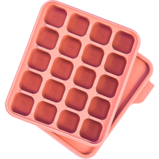 홍스파파 플래티넘 실리콘 이유식 큐브 아이스 몰드 20구 15ml, 1개, 인디핑크