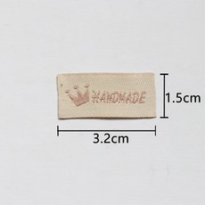 수제 인형용 패브릭 라벨 장식용 헤어 태그 중국 자수실로 짠 패치 아플리케, 1개, 14. 미디 크라운 10개 3.2*1.5cm