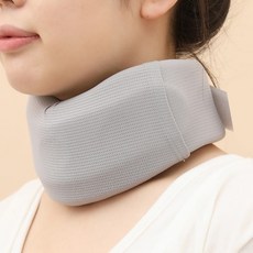 목 보호대 거북목 교정 지지대 일상 착용 목받침 베개 폼 쿠션 자세 교정기, 01목보호대-그레이M