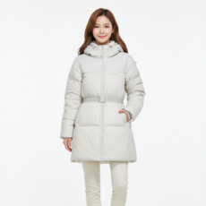 스노우피크 여성 후드 벨티드 다운 패딩 LS910 티피코 필파워 덕다운 자켓