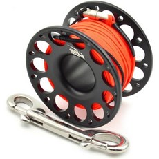 스타트buy모어 항공용 알루미늄으로 제작되어 조작이 간 컴포트 다이빙 장비 릴이며 견고한 양면 스테인리스 스틸 훅이 장착되어 있습니다 15m 핑크색 2581137, 30m black