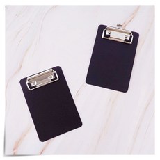 클립보드 10x15cm 미니 블랙 클립 메모 서류보드