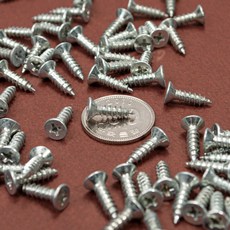 일반피스 외날 스텐 태핑 접시머리 M4 8x16 백색, 본상품