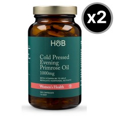 홀랜드앤바렛 달맞이꽃 종자유 감마리놀렌산 1000mg 120캡슐 x2통 Holland&Barrett Evening Primrose Oil, 2개, 120개입
