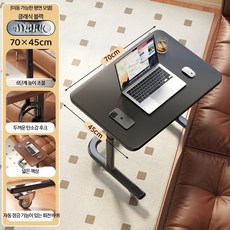 침대책상 서랍데스크 벙커 슈퍼 선반 공장책상 베드 미니 높낮이조절 북쿠션 재택근무 블랙프레임 하부 책상겸, 뛰어난 오크 블랙 70x45