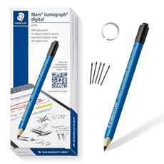 STAEDTLER Mars Lumograph 점보 디지털 스타일러스 펜 지우개 포함: 충전 없음 EMR 손바닥 차단 4096 압력 감도 레벨 터치스크린 태블릿 노트북