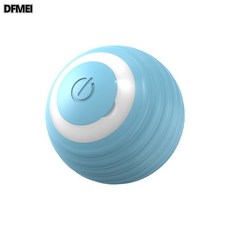 DFMEI 貓咪玩具逗貓球自動逗貓棒遛貓遛狗自嗨解悶智能突突球電動滾滾球, 1個, 普通款-藍色